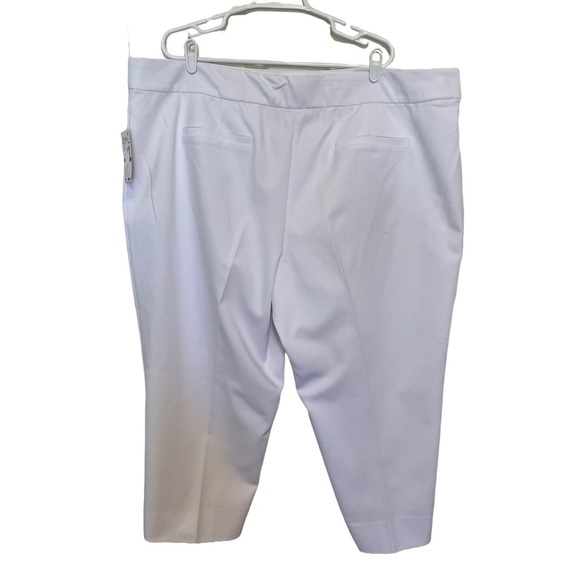 Michael Kors White Plus Size Stretch Straight Leg Slit Hem Sz 22W-NWT - Picture 3 of 7